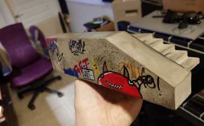 Graffiti On A 5-Stair